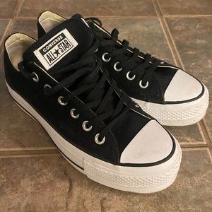 SOLD - Black Platform Converse